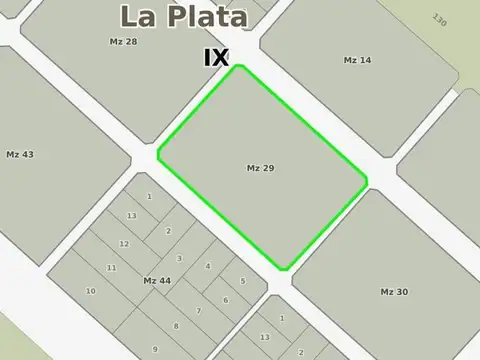 Terreno en Venta 89  mts Fondo
