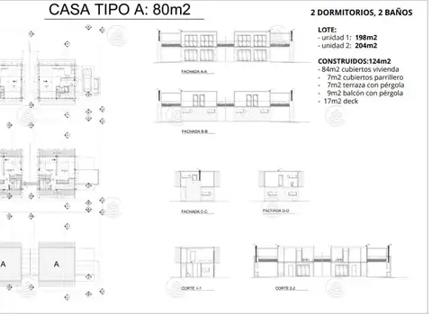 Venta casa en la barra. Dos dormitorios.