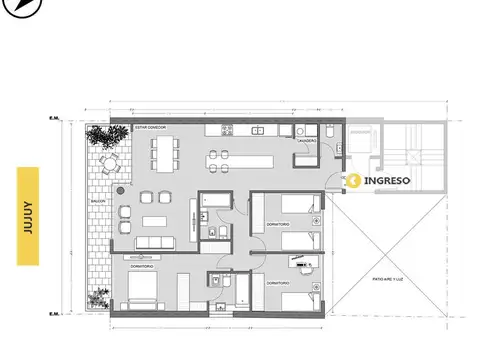 Venta departamento 3 dormitorios Parque España Rosario