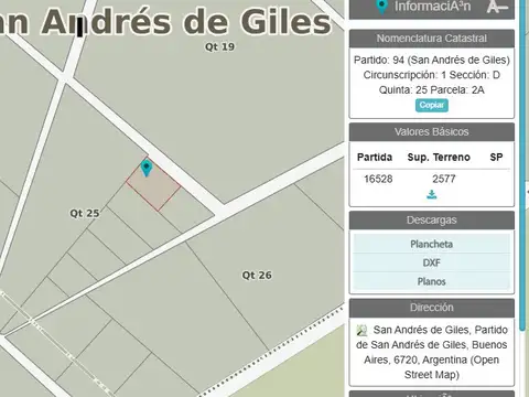 Terreno en Venta de 2566,93 m2