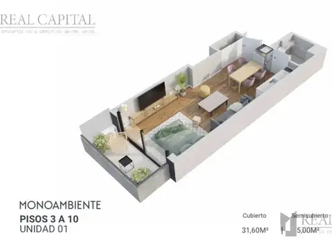 Departamento en Venta Apto profesional
