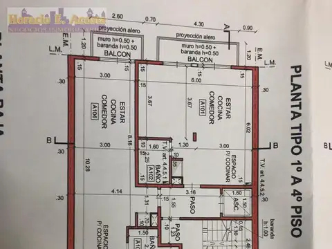 Terreno en Venta 17  mts Fondo