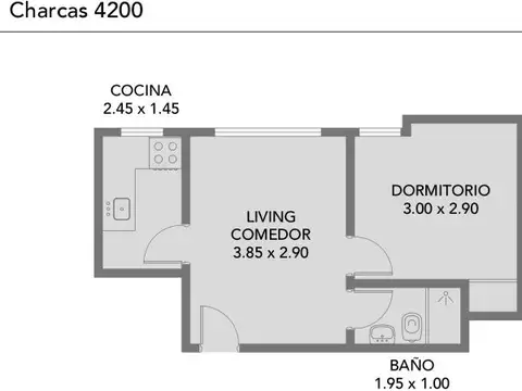 Departamento en Venta de 2 ambientes