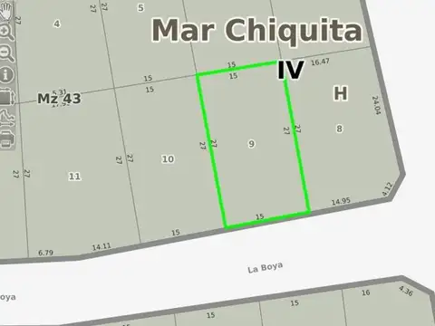 VENTA LOTE DE TERRENO 405M2 EN LA CALETA