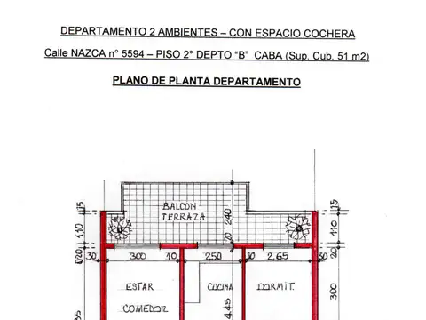 Departamento en Alquiler de 2 ambientes