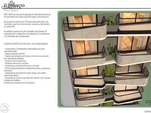 Departamento en Venta de 2 ambientes