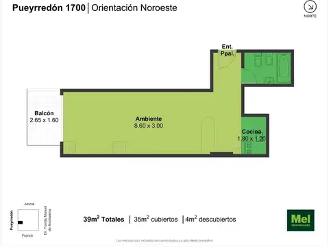 Av. Pueyrredón 1700, Piso 5