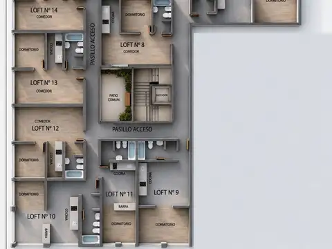 Departamento Monoambiente con 1 baño