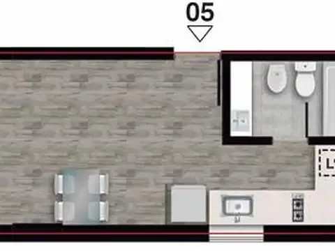 VENTA - Departamento monoambiente en construcción. Centro, Rosario.