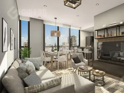 Emprendimiento en Mar del plata, edificio "Dalai Centro" , Unidad de 2 ambientes con dependencia