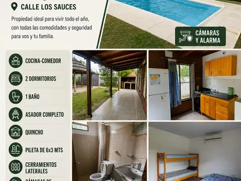 ALQUILER PERMANENTE EN CAYASTA ,CALLE LOS SAUCES CAMINO AL CAMPING.