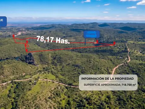 VENTA CAMPO 78 HECTAREAS VILLA DEL DIQUE