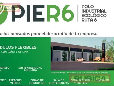 Polo Industrial Ecologico Ruta 6, Los Cardales, Depositos en alquiler de 220 m2 a 2.000 m2