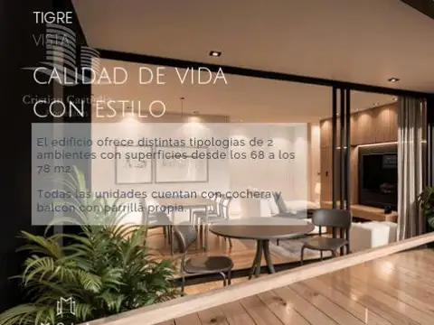 Departamento en Venta de 2 ambientes