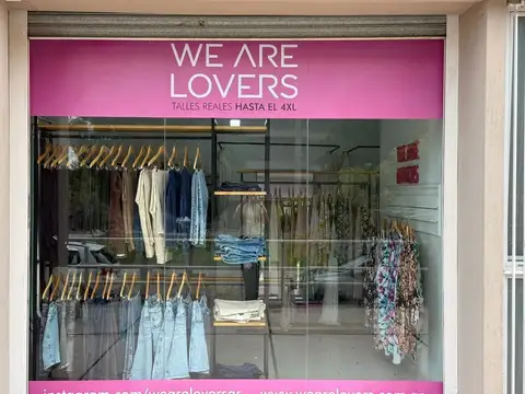 VENTA FONDO COMERCIO ROPA MARCA WE ARE LOVER