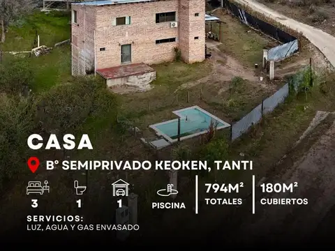 Venta Propiedad De 3 Dormitorios Con Cochera Y Piscina En Barrio Semi Cerrado Keoken, Tanti