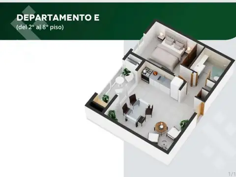 Departamento en Venta de 2 dormitorios