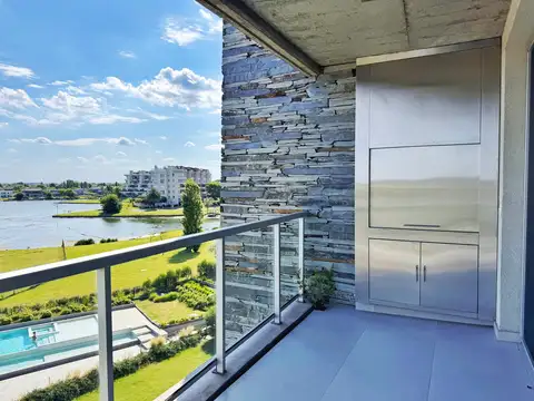 Departamento en alquiler anual o  temporal amoblado 2 ambientes al lago  Yoo Nordelta