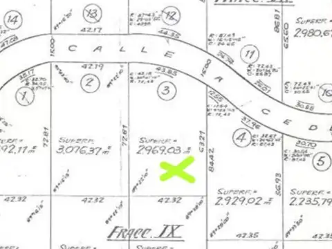Terreno en Venta de 2900,0 m2