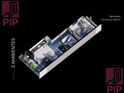 Departamento en Venta con 1 cocheras