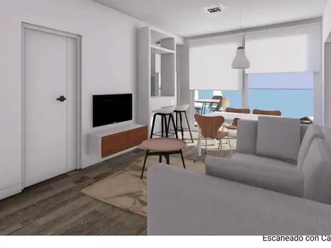 Departamento 2 ambientes con 1 baño