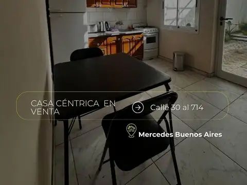Casa en venta en Mercedes Buenos Aires, 3 dormitorios, cochera y muy luminosa