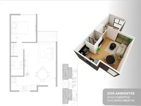 Departamento en Venta en Morón, USD 135.000