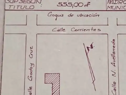 VENTA TERRENO CENTRICO SAN RAFAEL MENDOZA
