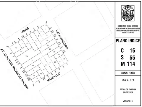 Terreno en Venta en Saavedra, USD 329.900