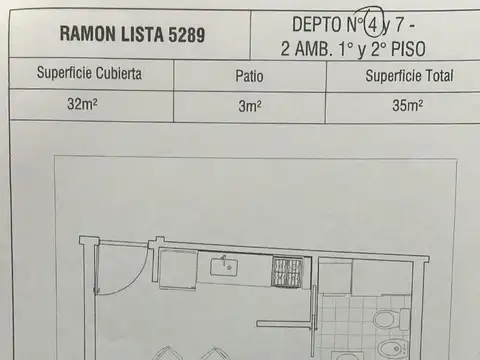 Ramon Lista 5829 , Piso 1