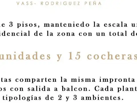 Departamento en Venta en Martinez Vias / Santa Fe, USD 215.000