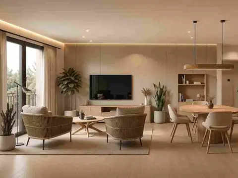 Departamento 3 ambientes con 2 baños