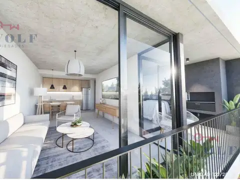 Departamento 2 ambientes con 1 baño