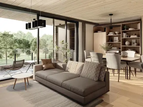 DEPARTAMENTO DE 2 DORMITORIOS VENTA VISTA TOTALMENTE DESPEJADA AL GOLF  FISHERTON ROSARIO