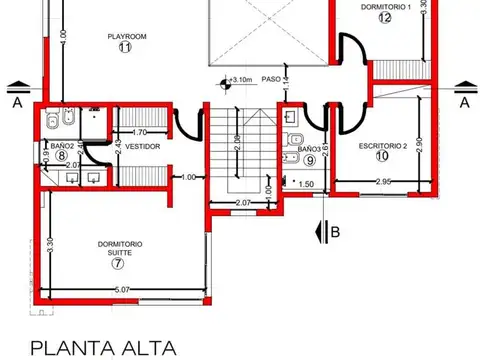 Casa 6 ambientes con 2 baños