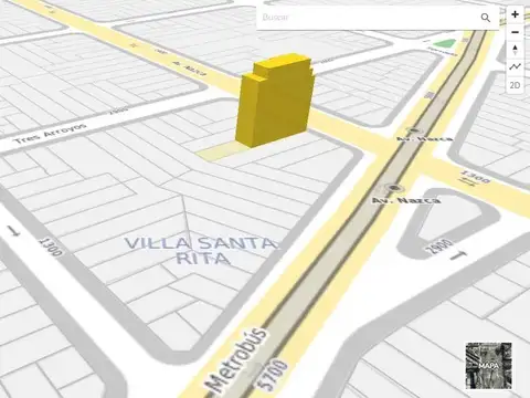 Terreno en Venta 9  mts Frente