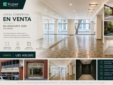 Local  en Venta en Palermo, Capital Federal, Buenos Aires