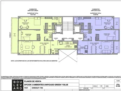 Departamento en Venta de 1 dormitorio