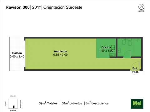 Rawson 300, Piso 2