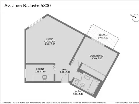 Departamento en Venta de 2 ambientes