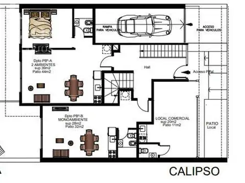 Departamento en Venta de 2 ambientes