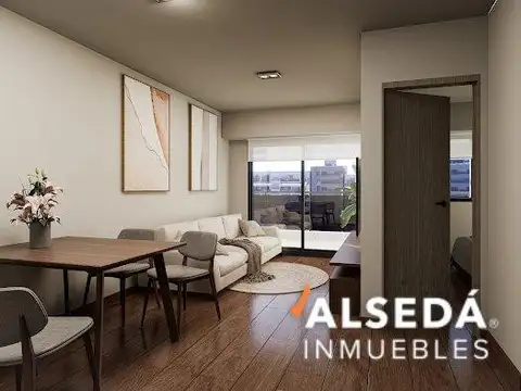 Departamento 2 ambientes con 1 baño