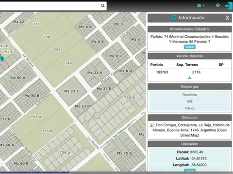Terreno en Venta en La Reja, USD 85.000