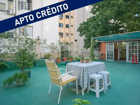 VENTA PH 5 AMBIENTES CON GRAN TERRAZA PALERMO APTO CRÉDITO - PRIMER PISO POR ESCALERA