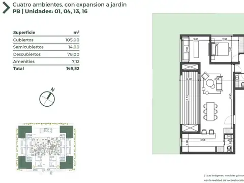 Departamento en Venta de 3 dormitorios