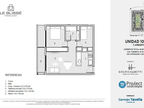 Vta Pozo 3 amb. Apto Prof.  en Martin Fierro, Parque Leloir