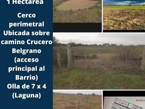 hectarea en venta en barrio arco iris