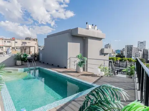 Departamento 2 ambientes con 2 baños