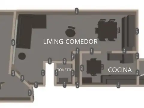 Depto Tipo Casa en Venta con 2 cocheras