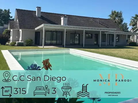 Casa en venta en San Diego C.C - 5 ambientes